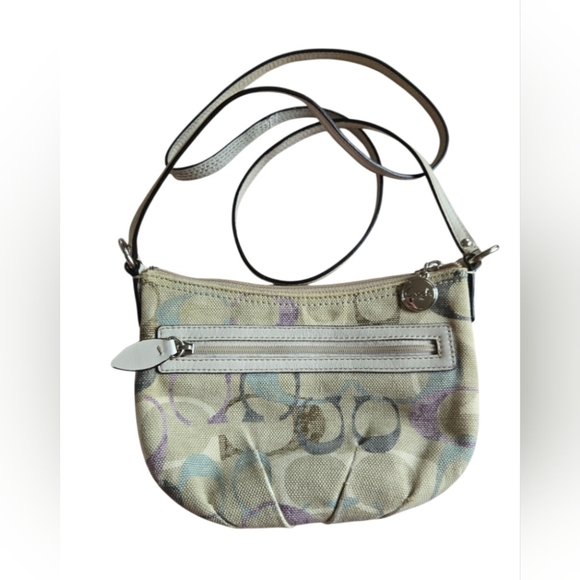 Coach Beige and Lavender Crossbody Bag - Picture 2 of 11